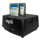 Carry Disk Docking Station Nisuta Disco 3.5 Y 2.5 Usb 3.0 Pc