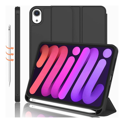 Funda Estuche Smart Case Con Soporte Lápiz Para iPad Mini 6