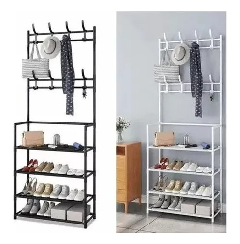 Perchero Multifuncional Zapatera Organizador De Ropa 