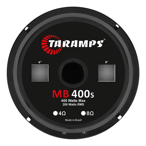 Alto Falante 7 Driver Mb 400s 6 8ohms 200w Médio Grave 6''