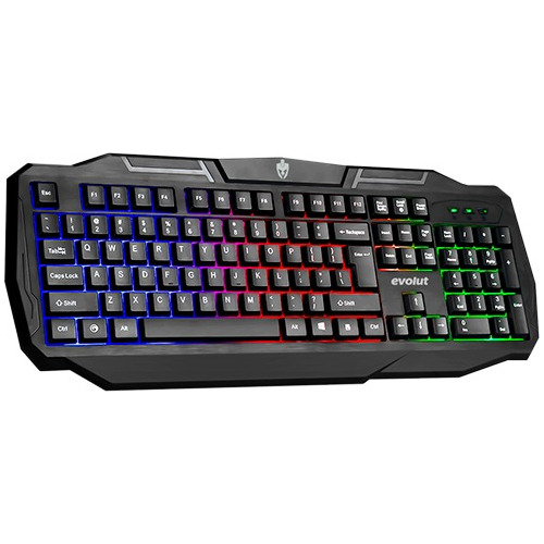 Teclado Gamer Semi Mecanico Barato Iluminado Rgb Usb Pc Ptbr