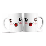 Taza Personalizada Caritas Kawaii Varios Modelos Importadas