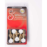 Grover 124g5 Geared Banjo Pegs. Set Of 5, Gold Square Pe Aad