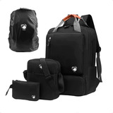 Kit Mochila Universitaria 3 Pçs Shoulder Bag + Estojo Dilinx