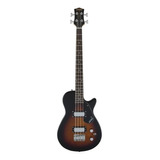 Gretsch G2220 Junior Jet Bass Ii Short Scale, Sunburst, Baixa Contagem De Cordas, 4 Cores, Preto, Orientação À Direita