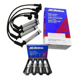 Kit Cables Y Bujias P/ Chevrolet Corsa Classic Agile Celta