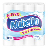 Papel Higiénico Nubelin Doble Hoja 40 Un (25 M)