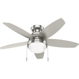 Fan Company 51223 Lilliana Ventilador De Techo, 44, Níquel C