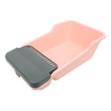 Caja De Arena Para Gatos Espacio Grande Bedpan Bandeja De