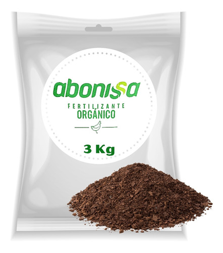 Gallinaza Orgánica Compostada Abono Orgánico Abonissa X 3kg