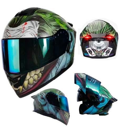 Casco Joker Abatible Guason Original Abatible Luz + Regalo