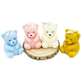 Set De Velas Con Forma De Oso Y Aromatizadas