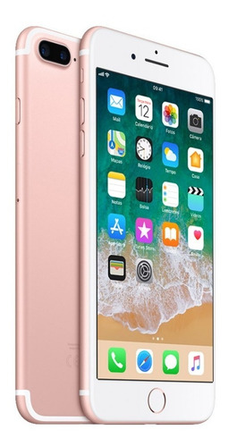 iPhone 7 Plus 128 Gb Ouro Rosa Original /vitrine Sem Marcas