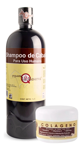 Shampoo De Caballo Negro + Colágeno Chico Yeguada La Reserva