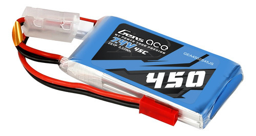 Batería Lipo De 450 Mah, 7,4 V, 2 S, 45 C, Shock Flyer Gens Ace