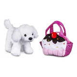 Pelúcia Cachorro Com Bolsa De Passeio Cupcake Cutie Handbags