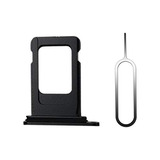 Sim Tarjeta Tray Nano Holder Slot Para iPhone XR Negro