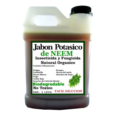 Jabon Potasico De Neem 1lt 50% Facil Dilucion Insecticida | MercadoLibre