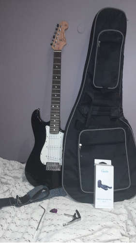 Guitarra Eléctrica Sx Standard Series Stratocaster Negra