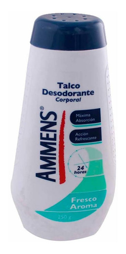 Talco Corporal Ammens Desodorante Fresco Aroma 250g