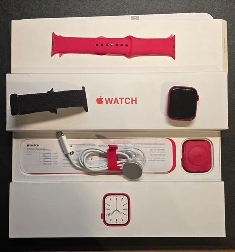 Apple Watch Series 7 (gps) Smartwatch De Aluminio Red