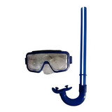 Snorkel Careta Mascara De Buceo Acuatica Azul Deportiva