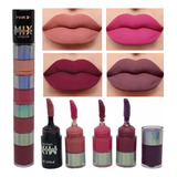 Labial Liquido Mate 4 En 1 Ultra Fijacion 