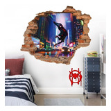 Decoracion Cuarto Infantil Sticker Spiderman Miles Morales 