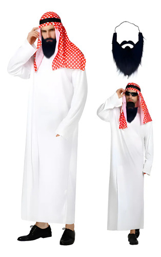 Disfraz Arabe Jeque Clasico Adulto Hombre Juego De Roles A | MercadoLibre