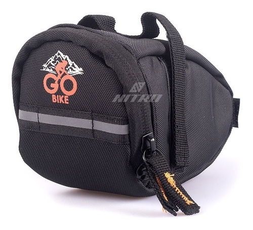 Bolso Bajo Asiento Go Bike Con Reflex 15x8cm Nitrobikes