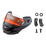 Repuesto Hawk Rs5/ Vector Kit Mentonera Negro Brillo C/visor