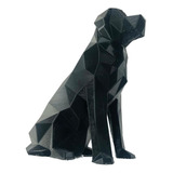 Golden Retriever Geometrico Low Poly Decoração 3d