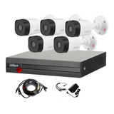 Kit 5 Camaras Bullet 2mp Y Dvr 1080p Lite Alertas Cel