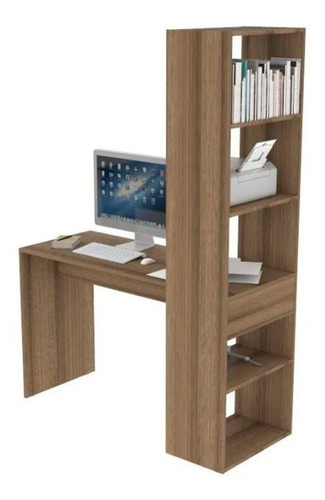 Mueble Escritorio Con Librero Para Home-office