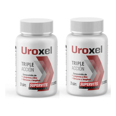 SUPERVITS 2pack Uroxel L-arginina Apoyo Para Próstata 21caps 2pack Sabor Sin Sabor | MercadoLibre