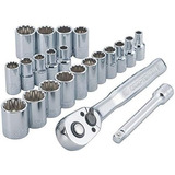 Set De Dados Universales Craftsman® Con Matraca De 1/4''