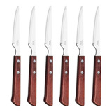 6 Cuchillos Asado Churrasco Tramontina Polywood Samihome