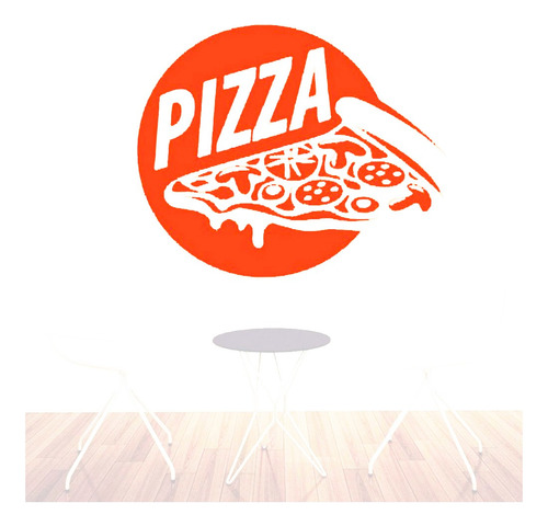 Vinilos Sticker Adhesivos Pared Pizza, Pizzeria 50x61cms 