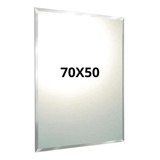 Espelho 70x50 Decorativo Banheiro Sala Vidro 4mm Kit Fixação