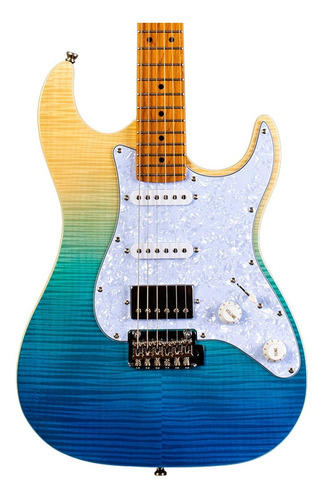 Jet Guitars Js450 Guitarra Eléctrica Azul Transparente Hss