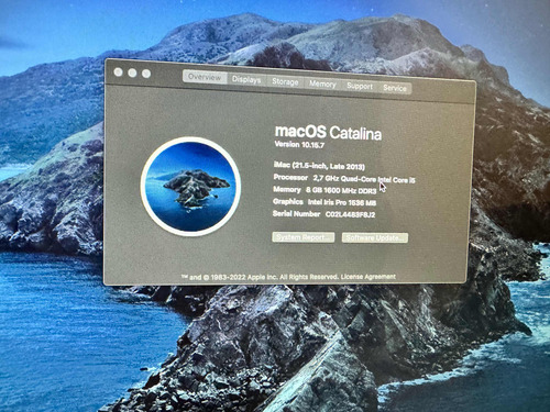 iMac 21,5 Pulgadas 2013