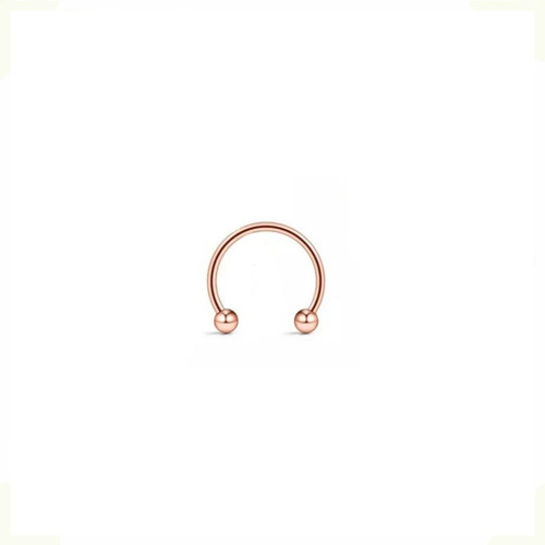 Piercing Ferradura Fino Rose Gold - Nostril Aba Do Nariz 1pç