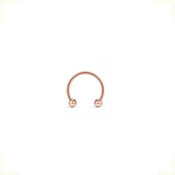 Piercing Ferradura Fino Rose Gold - Nostril Aba Do Nariz 1pç