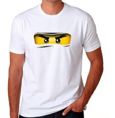 Camiseta Camisa Blusa Camiseta Ninja Go , Olhos , Desenho