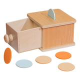 Caja De Monedas De Madera Montessori Aprendizaje Tempran [u]