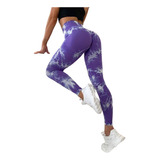 Leggings Deportivos Mujer Para Yoga, Tie-dye Gym Premium