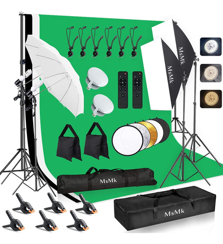 [bombilla Led Mejorada] Kit De Iluminación Para Fotografí.