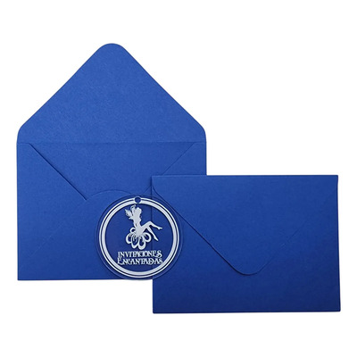 50 Sobres Mini Tarjetas Invitaciones Dinero Colores 11x8cm Color Azul Rey - 100g - 8x11cm | MercadoLibre