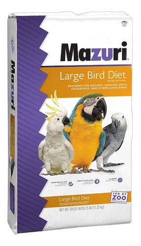 Alimento Loros Guacamayas Etc Mazuri Large-bird Diet 11.34kg