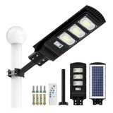 Farola Solar Con Control Remoto 200w, Luces Led Para Exterio